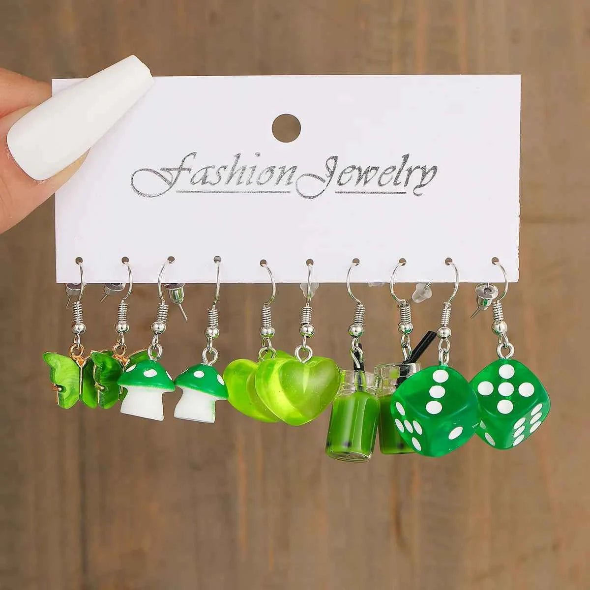 Candy Color Acrylic Earrings Set for Women Dopamine Bohemian Animal Cloud Fruit Drop Earrings for Girls Party Y2K Jewelry