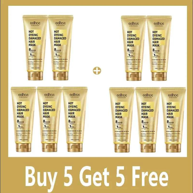 Keratin Hair Care Cream 8 Seconds Hair Mask Improves Frizzy Tangled Prevents Breakage and Splitting Hair Care Product