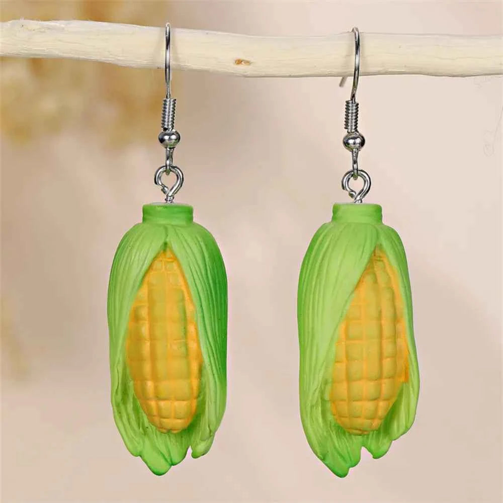 Bohemia Earrings Simulated Vegetable Dangle Earring Korean Style Broccoli Cute Earrings Lettuce, Onion Mushroom Earrings