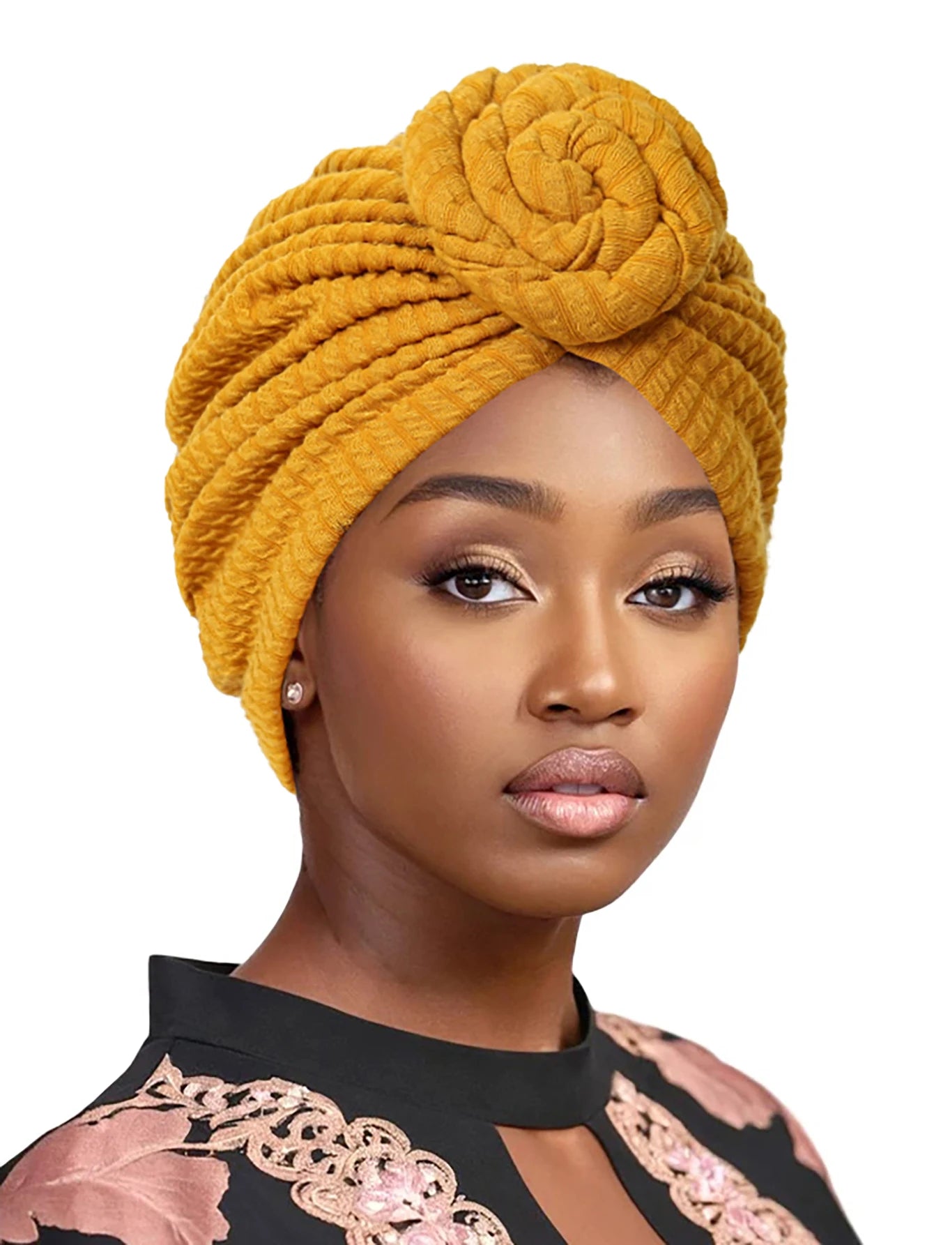 Fashion Women Turban Hijab Hats African Head Wraps Soft Elastic Muslim Hats Breathable Chemo Cap For Women Girls - NamafadStore