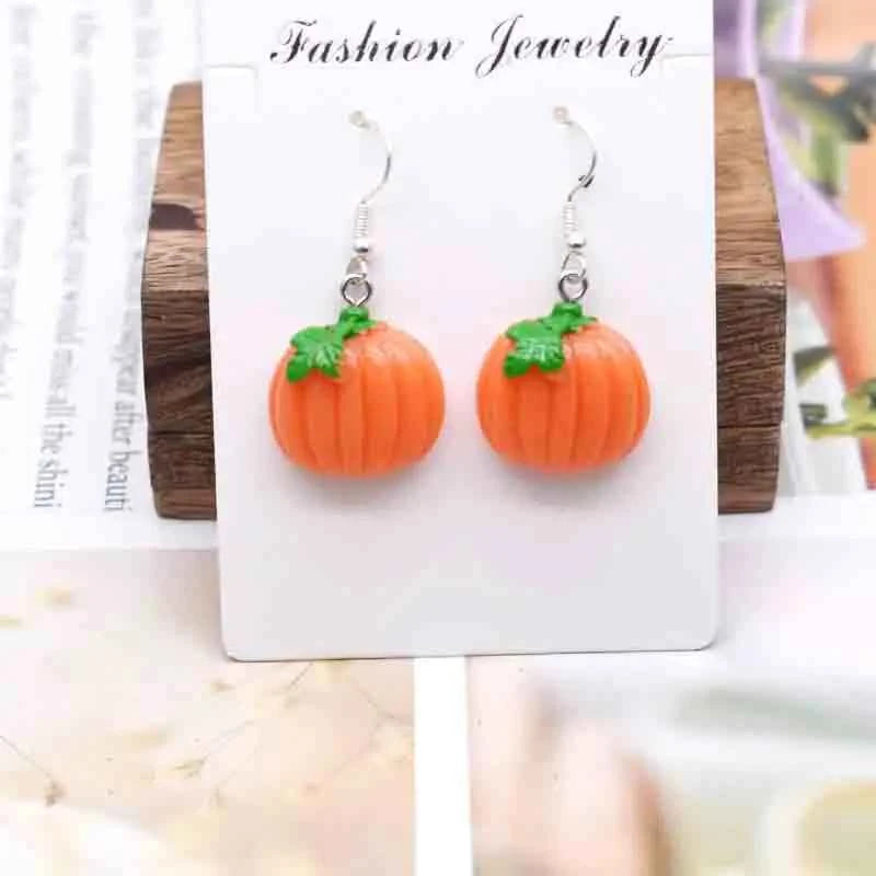 Earring For Women Resin Handmade Cartoons Animals Fruits Vegetables Kawaii Drop Earrings Funny Gifts