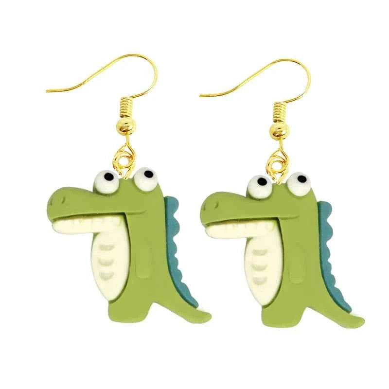 Earring For Women Resin Drop Funny Custom Cute Girls Gift Eardrop Kids Animal Duck Rabbit Flamingo Bird Jellyfish Cat