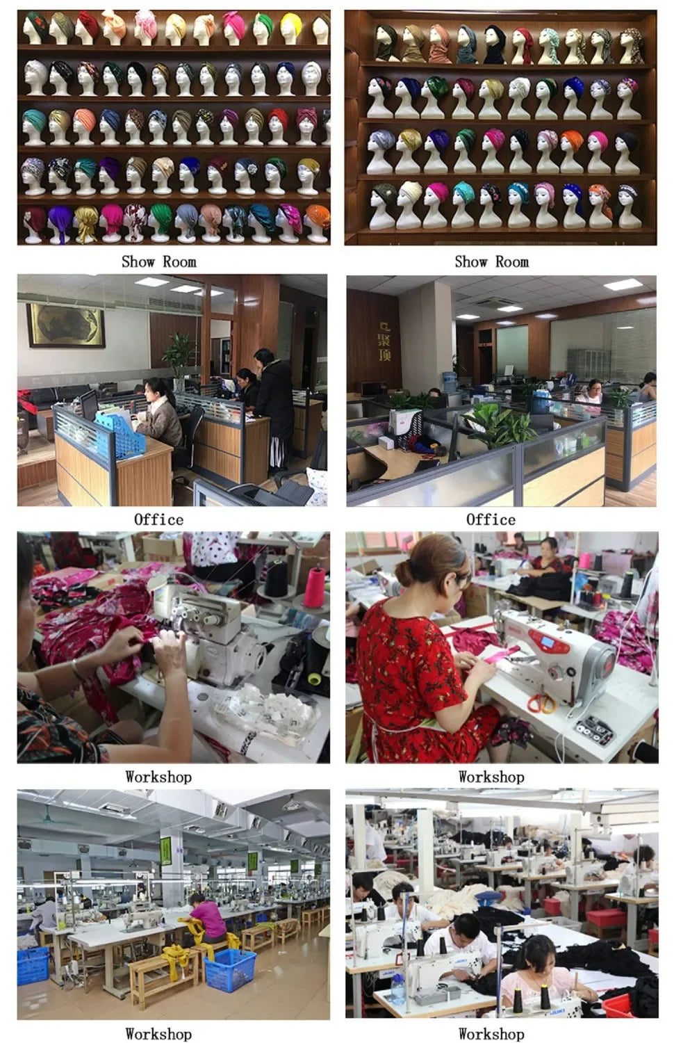 2PCS/LOT Classic Pleated Turban Hat Elegant Solid Color Head Wraps Headscarf Breathable Elastic Beanies Chemo Cap