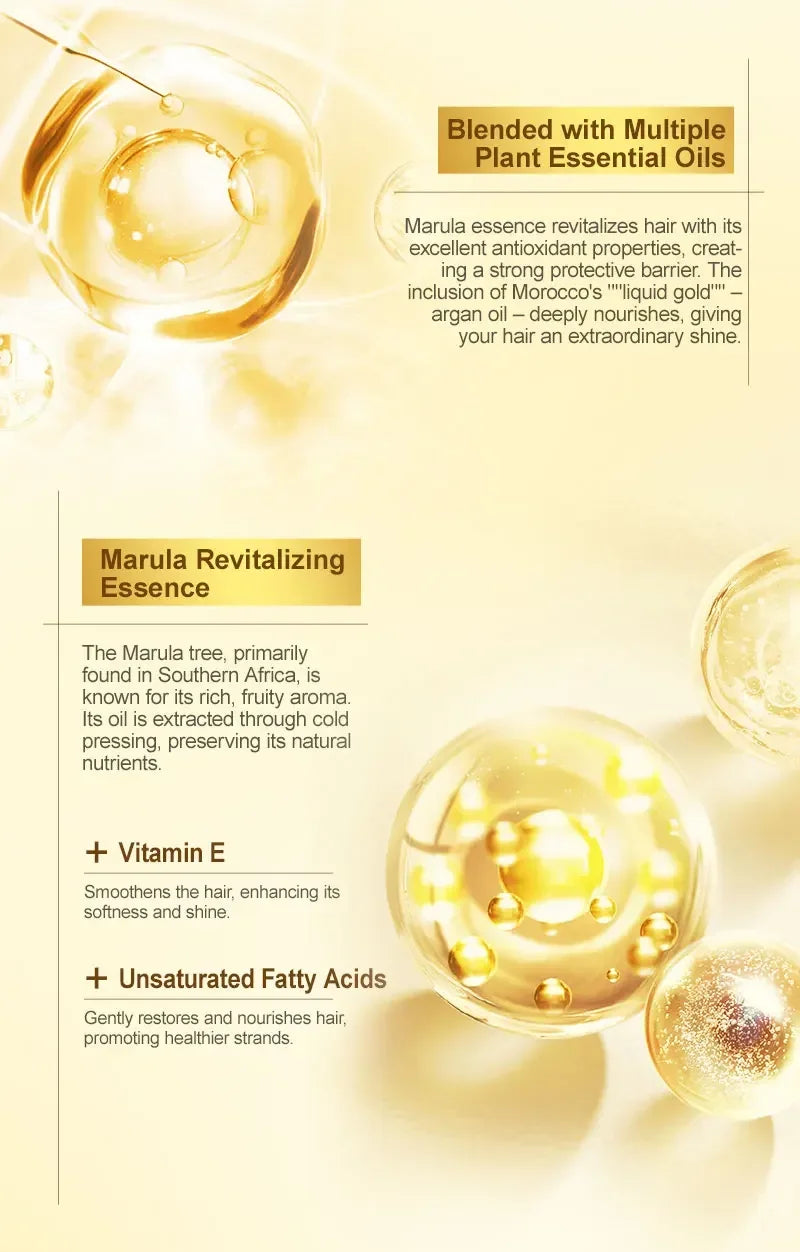 PURC Morocco Oil Nourishing Hair Oil Smoothing Shine Soft Hair Serum Repair Damaged Frizz Dry Hair Treatment Hair Care New