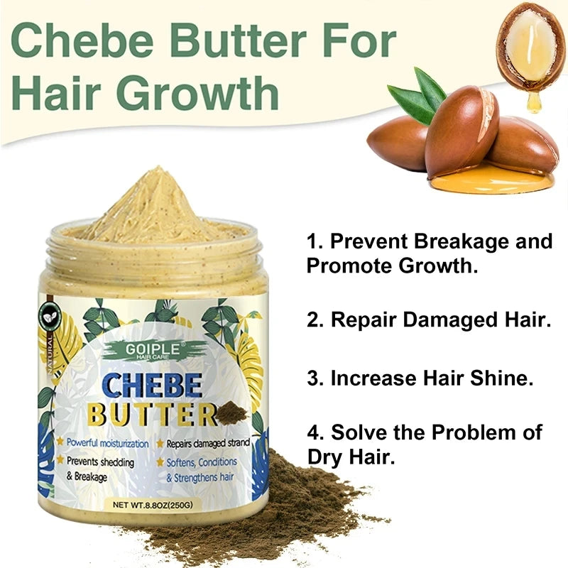 Natural African Chebe Powder for Hair Growth Moisturizing Essence Scalp Care Butter Treatment Repair Damaged Anti Loss Oil Serum - NamafadStore