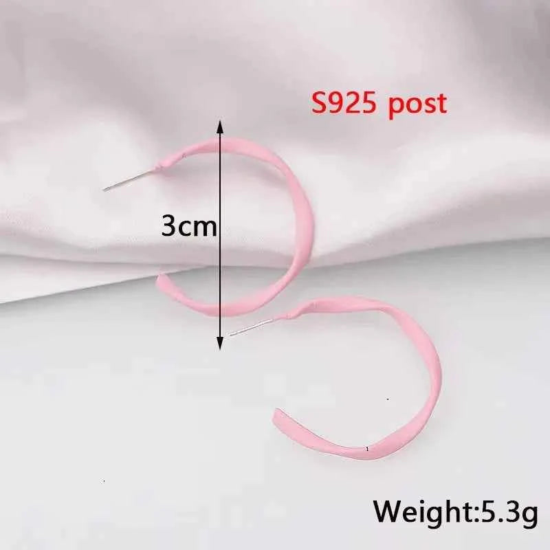 Pink Color Dangle Earrings for Women Korean Fashion Flower Long Hanging Earrings Butterfly Heart Pendants Twist Drop Earrings