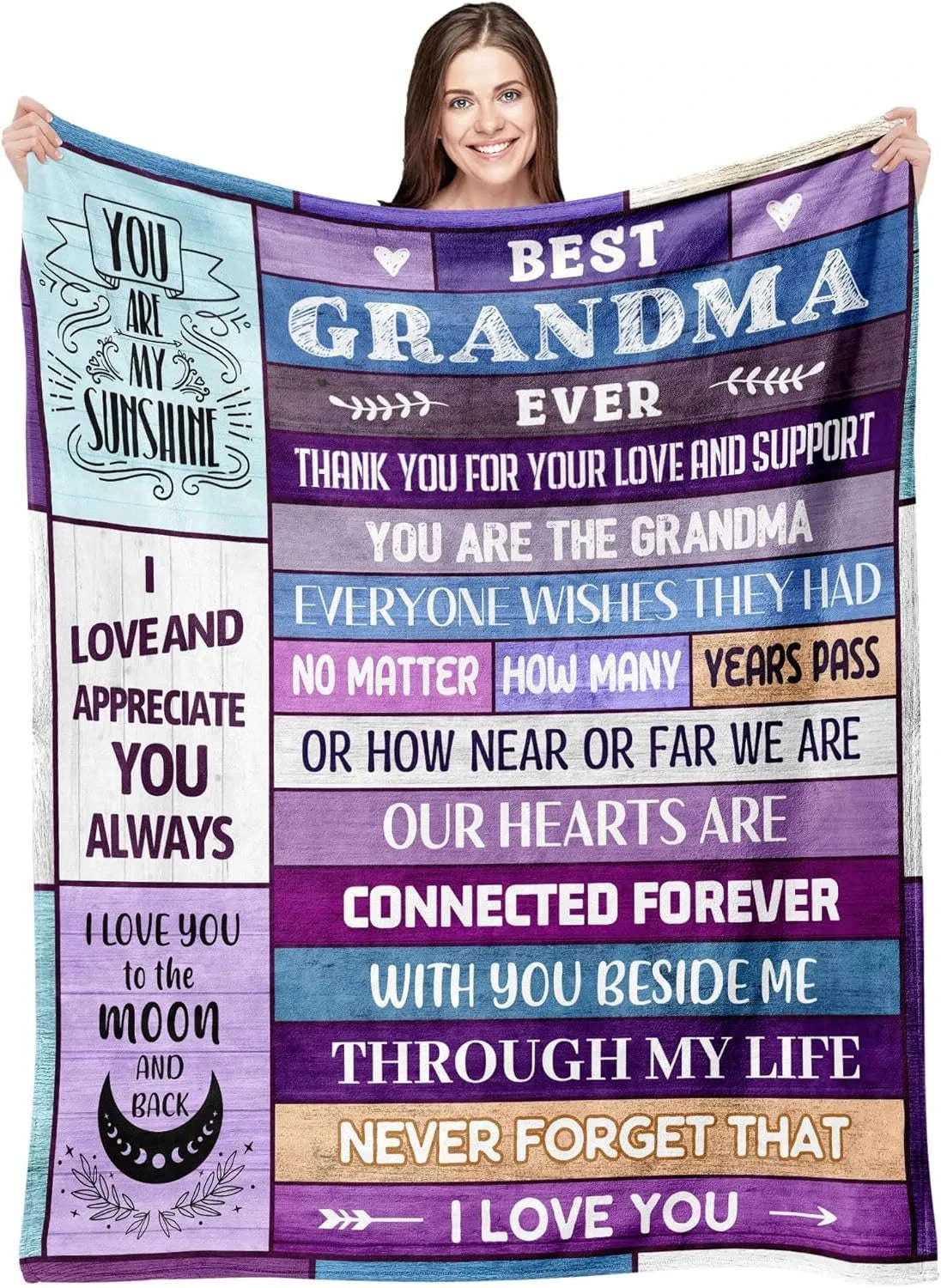 1PC Gift To Mom Thin Blanket for Anniversary Birthday Mothers Day Fathers day for Mom Dad Wife Sister Grandma Abuela Soft Throw Namahfad