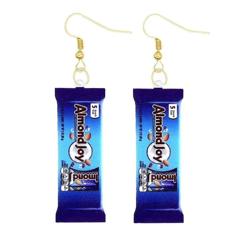 Earrings for Women Earrings Acrylic Cute Snacks Girls Foods Funny Candy Chocolate Cookies