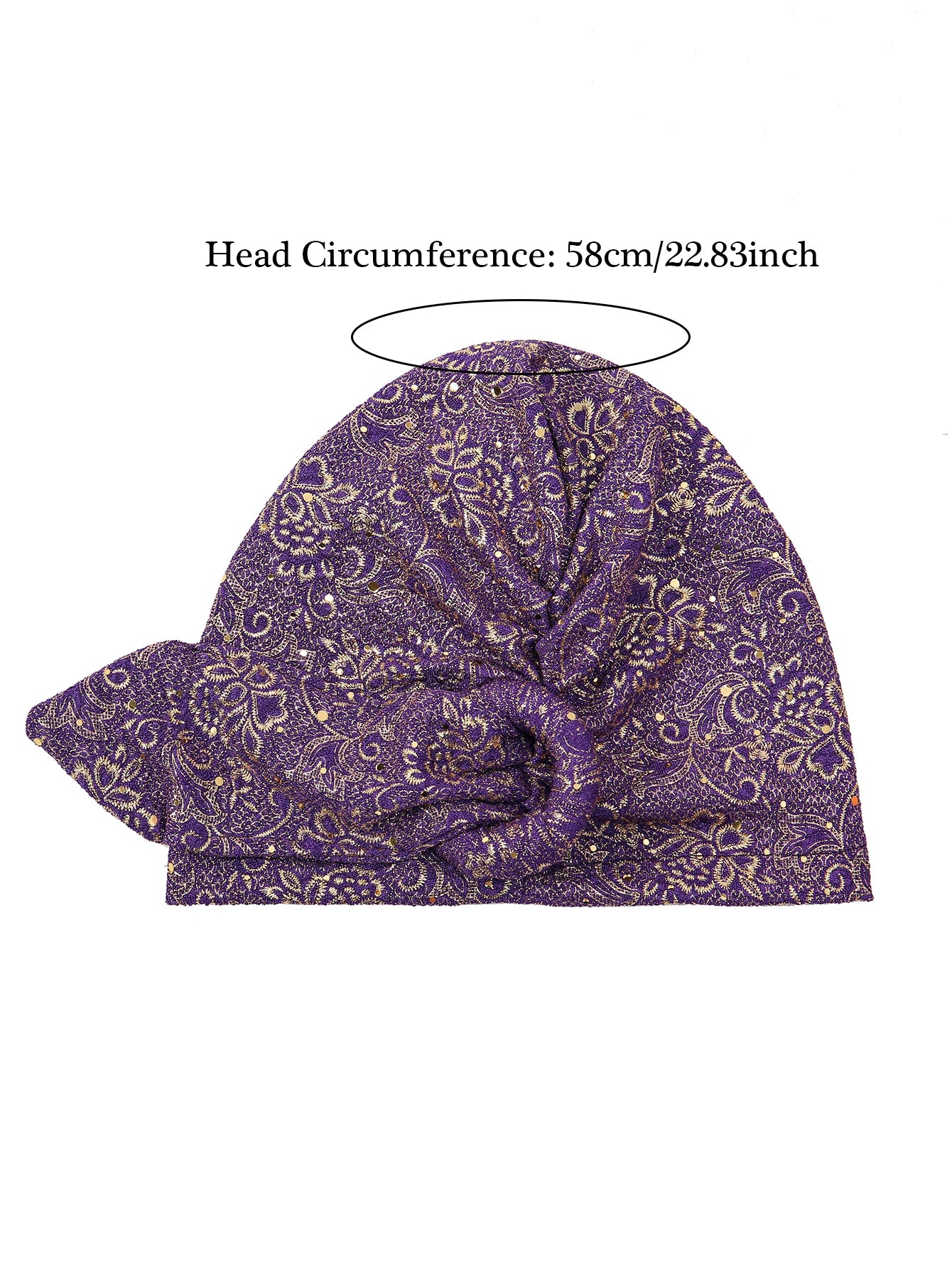 New Women's Solid Color Sequin Turban Hijab Chemo Cap Cancer Hat Hair Loss Headscarf Beanie Bonnet Head Wrap Headband Mujer - NamafadStore