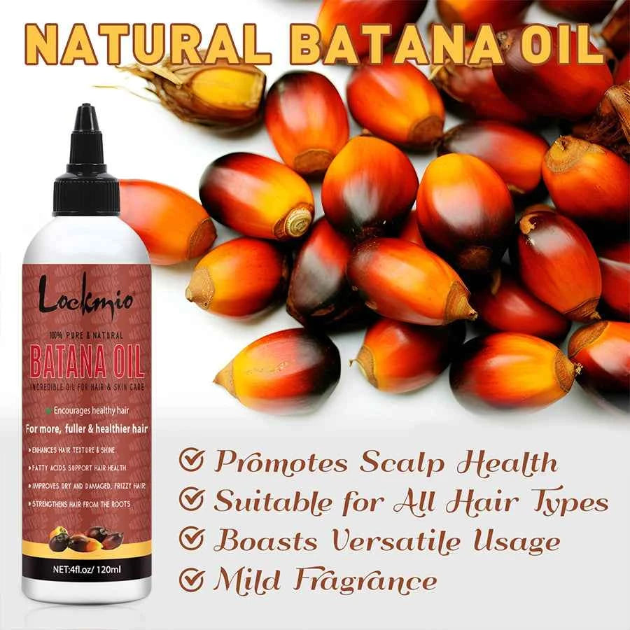 3pcs/set Hair Care Products for Women Moisturize Nourish Rosemary Oil Natural Batana Oil & Chebe Serum Anti-frizz Treatment Hair - NamafadStore