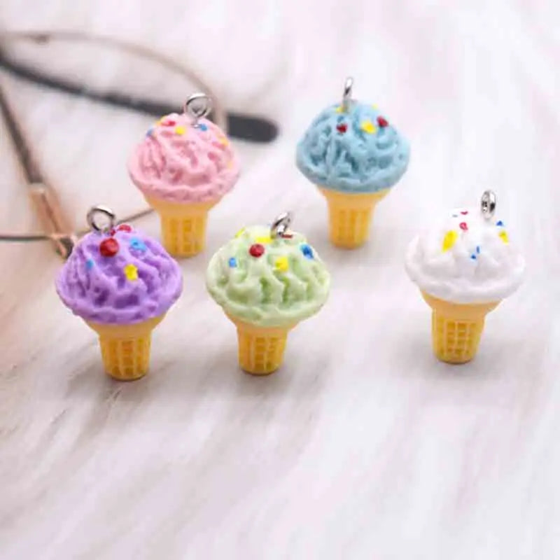 Earring For Women Resin Handmade Cute Animals Ice Cream Drinks Candy Fruits Pissa Drop Earrings Funny Gift