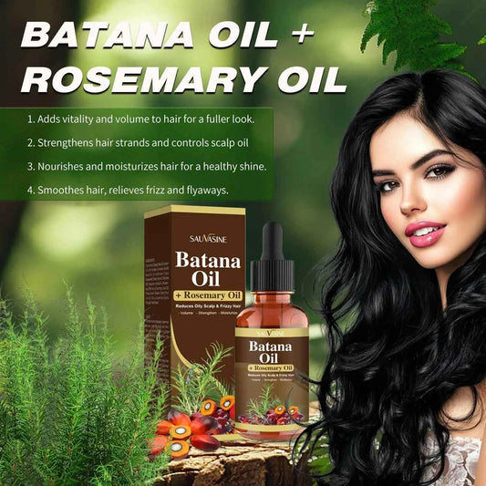 30ML Batana Oil with Rosemary for Hair Growth Reduce Hair Loss Organic Oil for Strengthening Scalp Moisturizing Hair Care Oil - NamafadStore