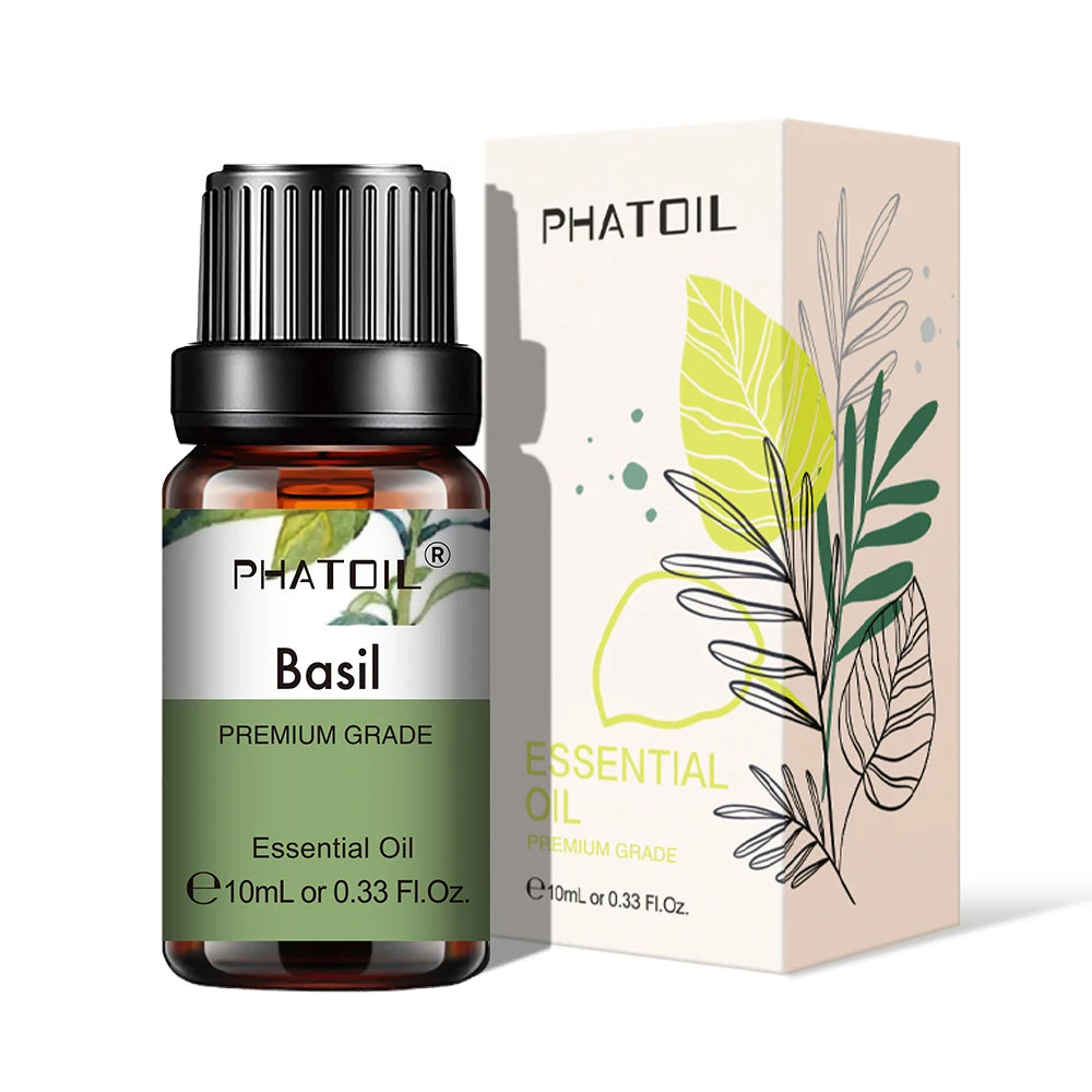 PHATOIL Natural Plant Essential Oil 10ml Eucalyptus Rose Lemon Bergamot Vanilla Peppermint 1PCS Aroma Essential Oil For Diffuser - NamafadStore
