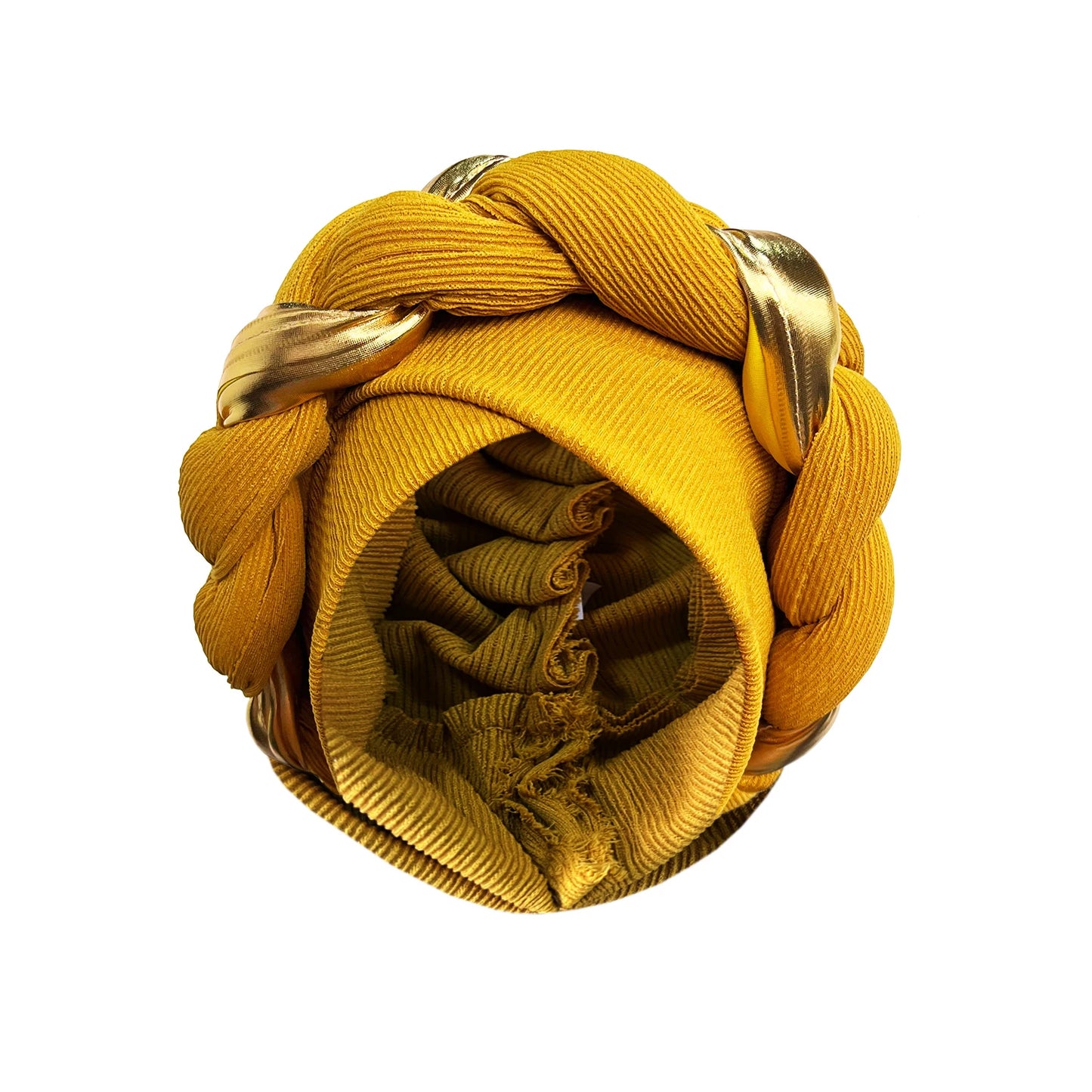 African Turban Cap Headdress Women's Pleated Hat Hair Accessories Arab Wrapped Muslim Hijab - NamafadStore