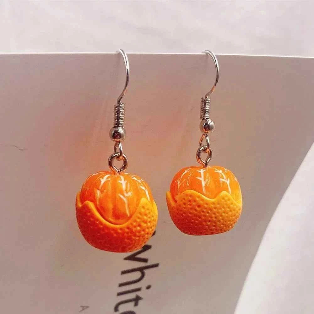 Beer Festival Wine Glass Orange Juice Earrings Fashion 2D Flat Design Earrings Women Girls Party Jewelry Gift Give To Friends