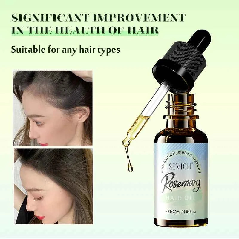 Rosemary Mint oil Scalp Hair Strengthening Hair Growth Essential Nourishing Treatment For Split Ends Dry Organics Hair Care Oil