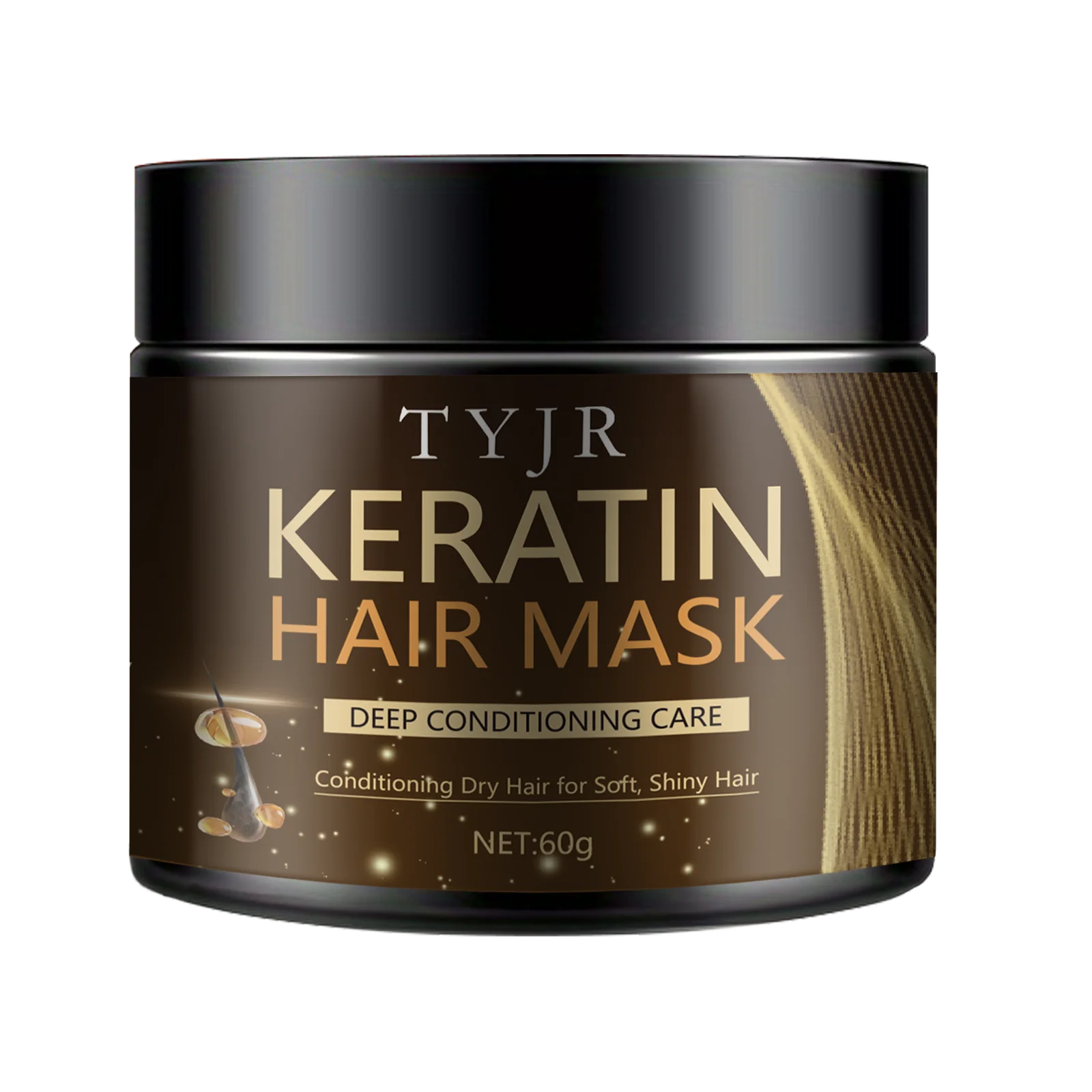 Magical Keratin Hair Mask 5 Seconds Fast Repair Damaged Frizzy Hair Soft Smooth Shiny Straightening Deep Moisturizing Hair Care - NamafadStore