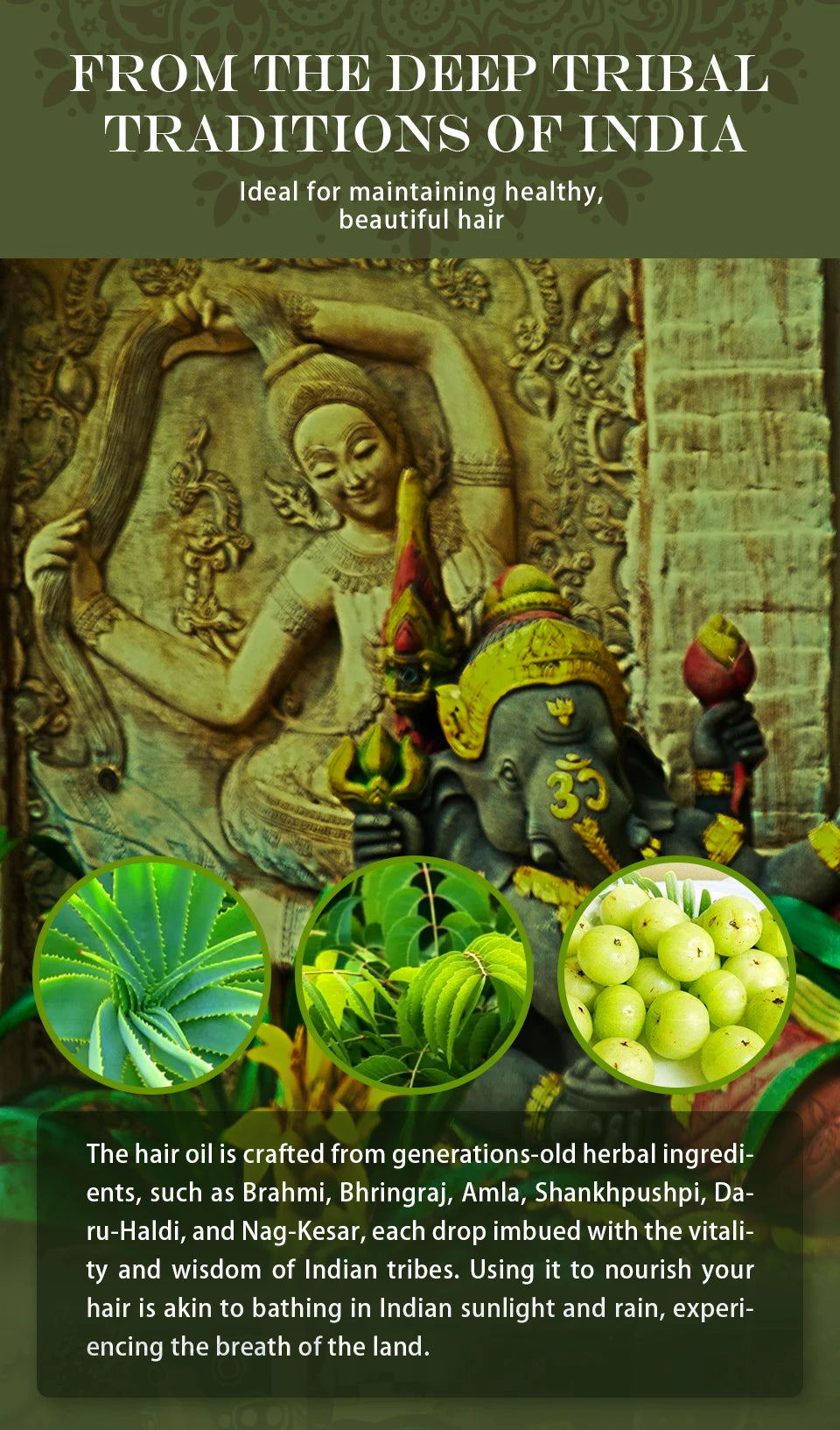 Ayurvedic Hair Growth Oil India Adivasi Organic Hair Growth Serum Anti Hair Loss Fast Regrowth Thicken Oils Hair Growth Products - NamafadStore