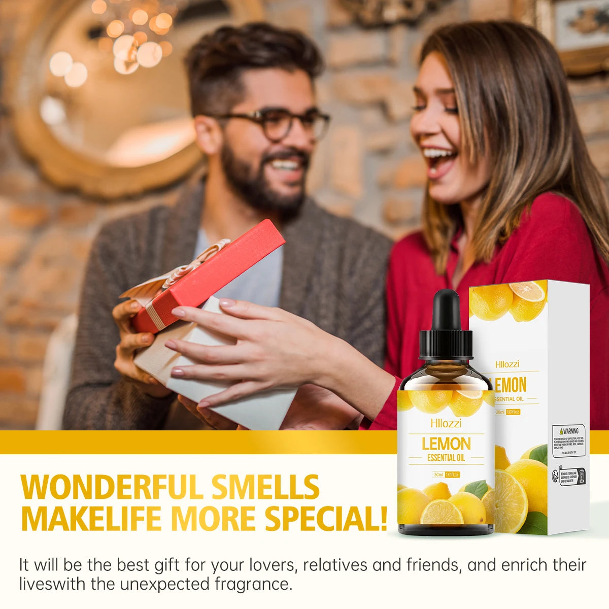 Lemon essential oil for humidifiers, aromatherapy machines, massage, skin care, body care, suitable for all skin types - NamafadStore