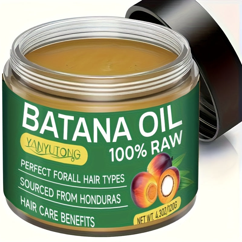 YANYUTONG 120g Batana Hair Mask - Moisturizing Hair Care for All Hair Types, Dried & Damaged Hair, Summer Hair Care, Natural Ingredients, Unisex Adult Use, Hair Moisturizer, Sleek Packaging, Glycerin Enriched