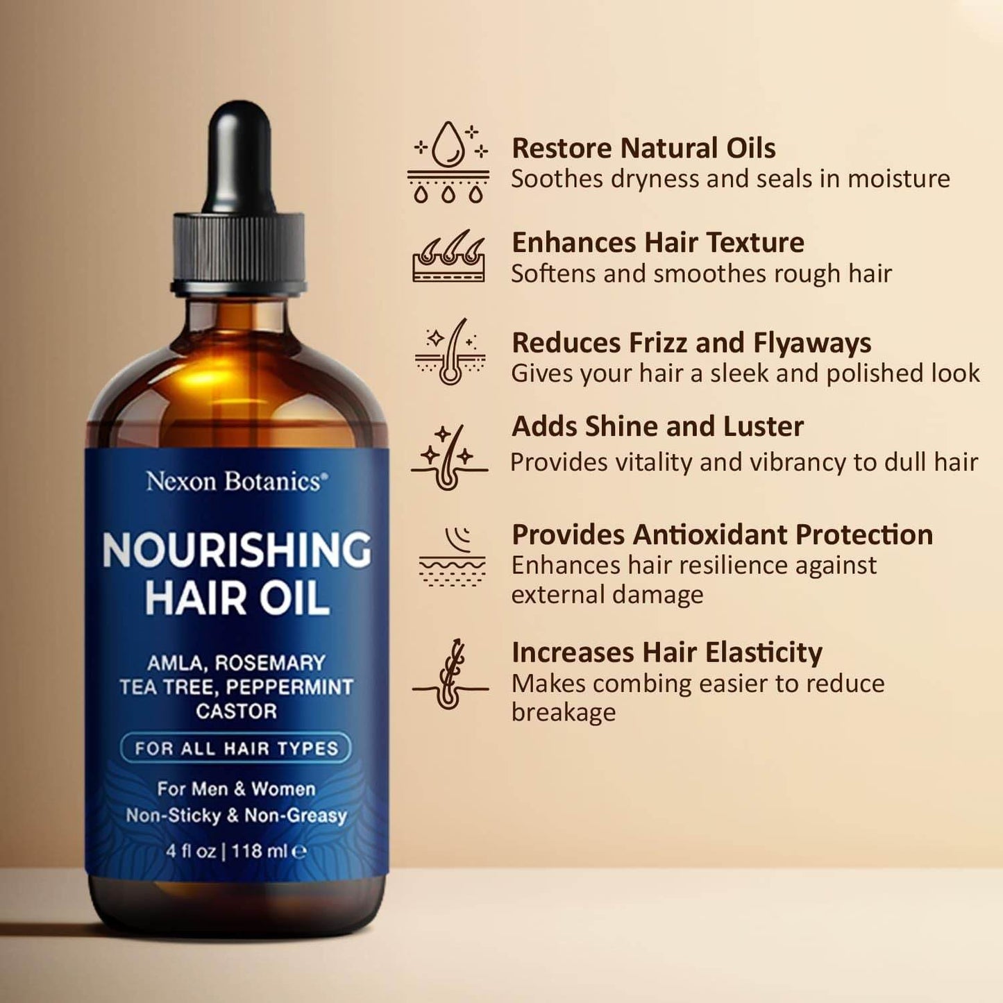 Nourishing Hair Growth Oil 4 Fl Oz - NamafadStore