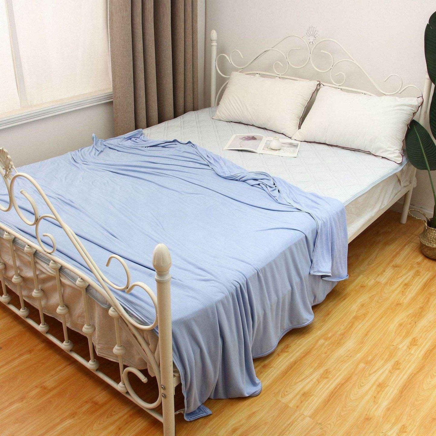 Cooling Blanket Summer - Cooling Fiber Absorb Heat Washable Cover Over Blankets - NamafadStore