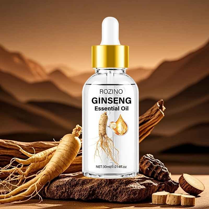 30ml Ginseng Hair Oil, Enriched with Ginseng Extract – 10-Second Hair & Scalp Care for All Hair Types, Tames Frizz, Strengthens Roots, Instantly Hydrates Dry Split Ends, Lasts Up to Half a Month per Use, Smooth & Strong Hai