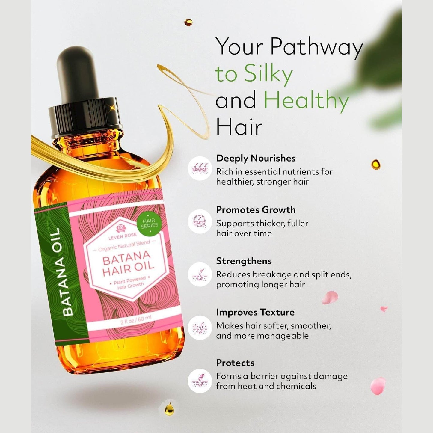 Organic Hair Growth Oil Conditioner 2 Oz - Nourishing Formula for Healthy Hair Growth - NamafadStore