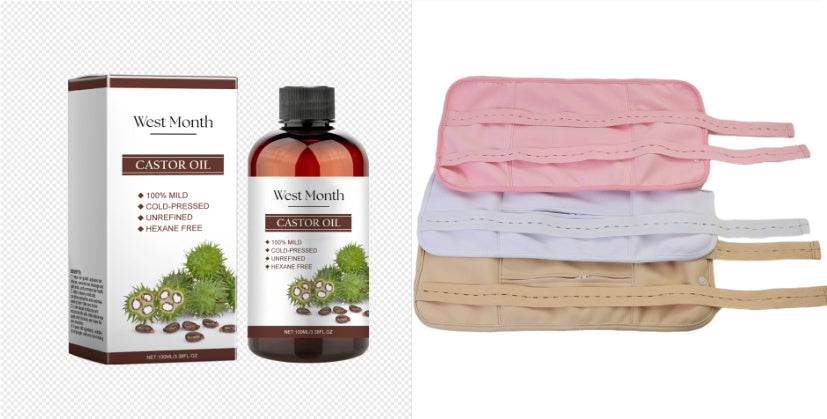 Growth Hair Essential Oil Castor Oil Solid Hair Moisturizing Set - NamafadStore