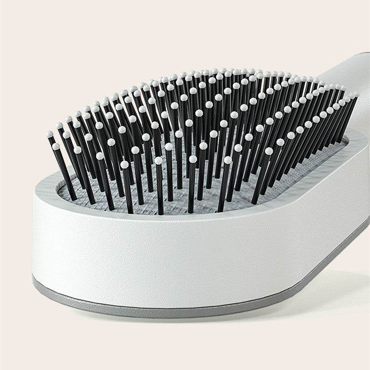 Self Cleaning Hair Brush For Women One-key Cleaning Hair Loss Airbag Massage Scalp Comb Anti-Static Hairbrush - NamafadStore