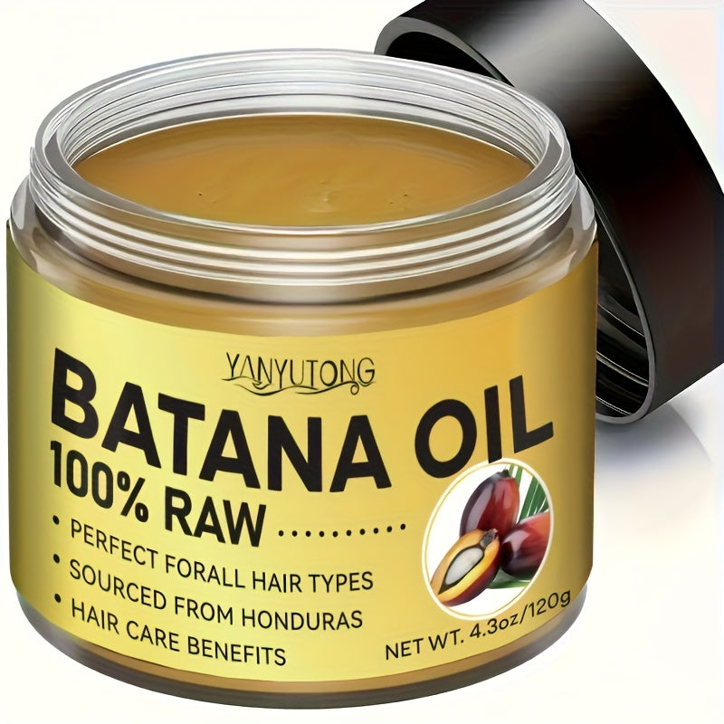 YANYUTONG 120g Batana Hair Mask - Moisturizing Hair Care for All Hair Types, Dried & Damaged Hair, Summer Hair Care, Natural Ingredients, Unisex Adult Use, Hair Moisturizer, Sleek Packaging, Glycerin Enriched