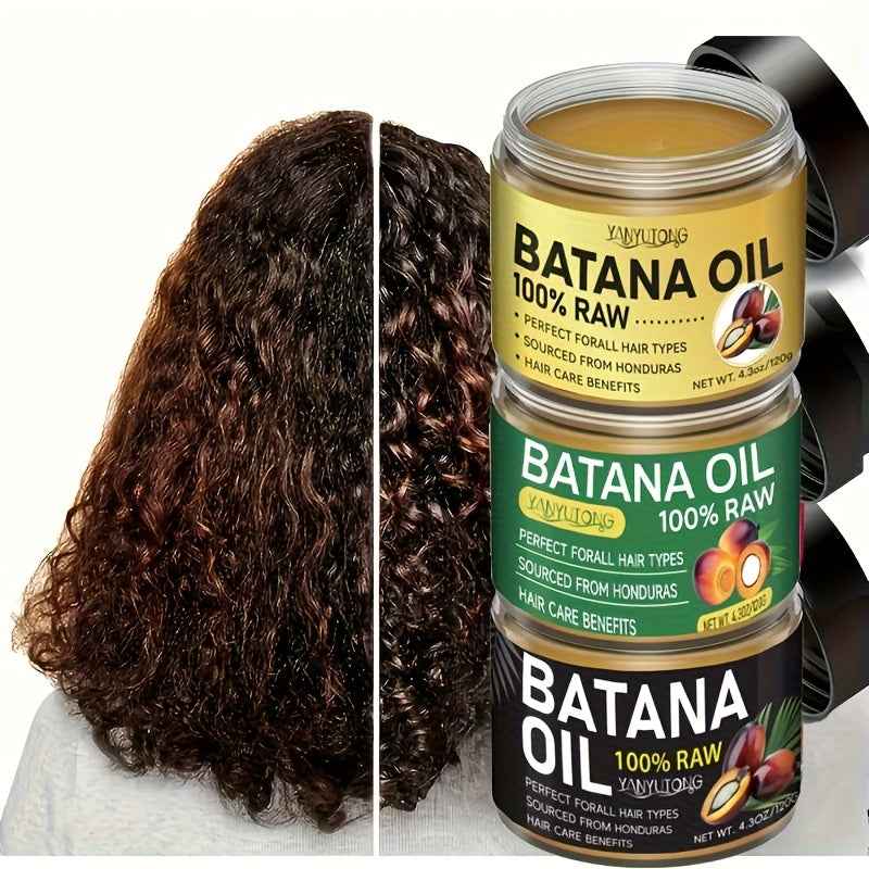 YANYUTONG 120g Batana Hair Mask - Moisturizing Hair Care for All Hair Types, Dried & Damaged Hair, Summer Hair Care, Natural Ingredients, Unisex Adult Use, Hair Moisturizer, Sleek Packaging, Glycerin Enriched