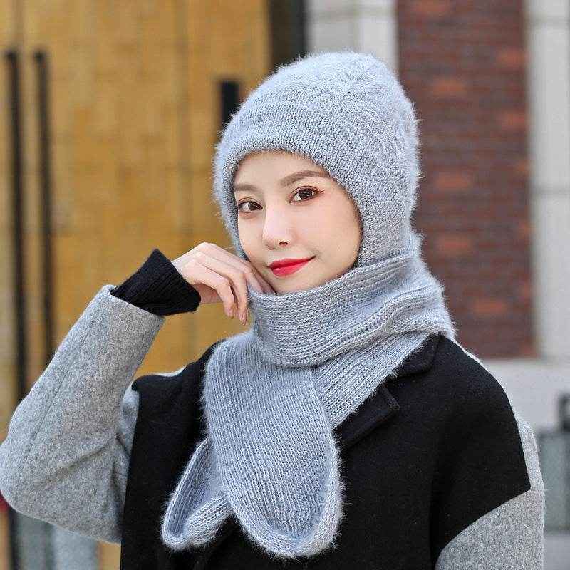 Women's Winter Hat Scarf Set, Plus Velvet Thickened Design for Ultimate Warmth and Comfort - NamafadStore