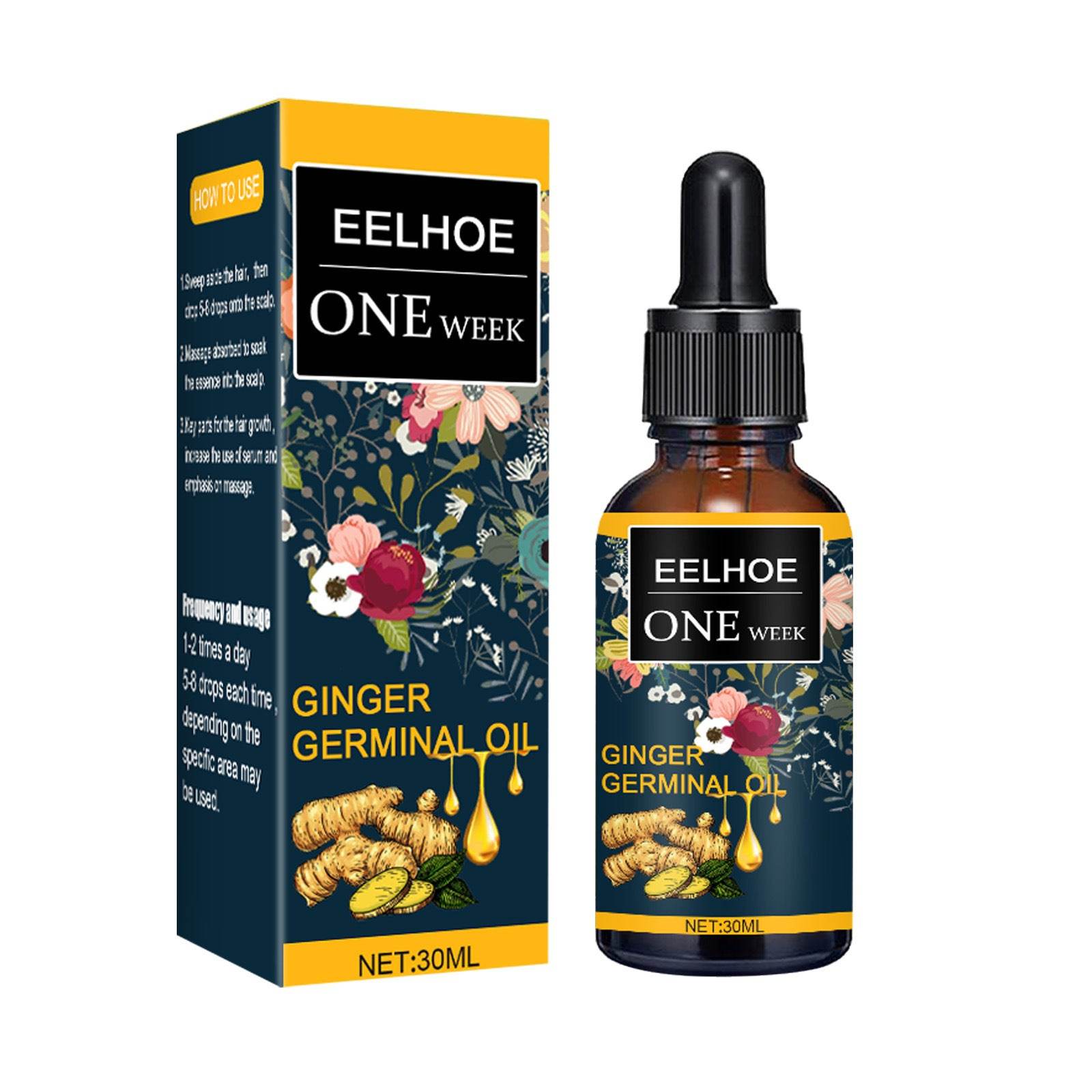 Ginger Hair Loss Treatment Fast Hair Growth Essential Oil - NamafadStore