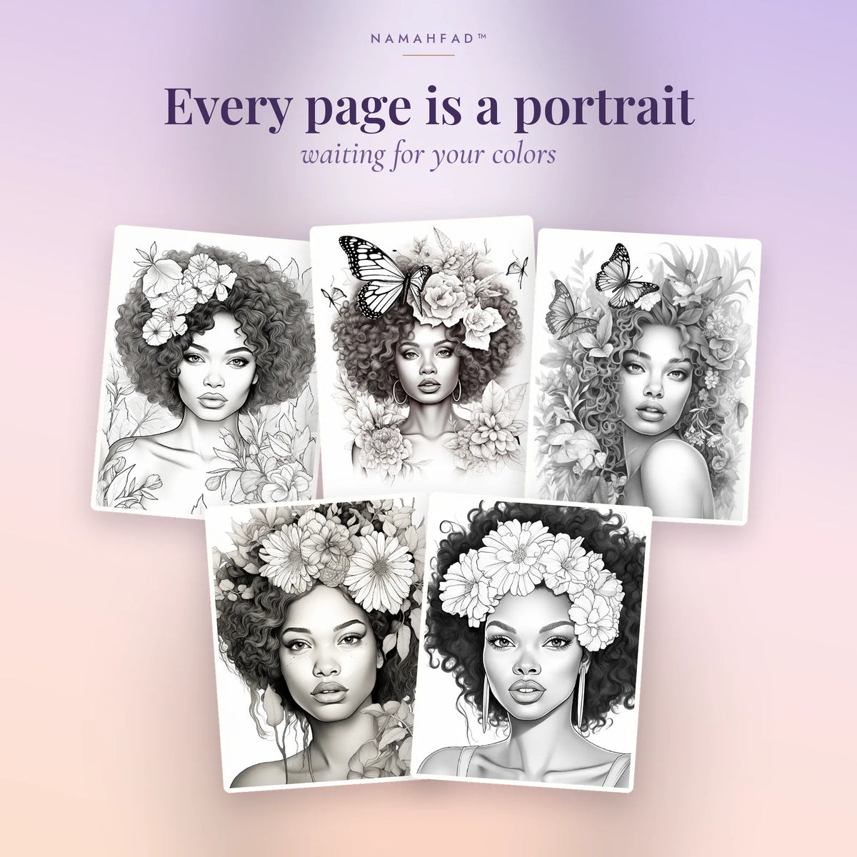 The Crowned Soul: An Adult Coloring Book for Women (100 Printable Pages)