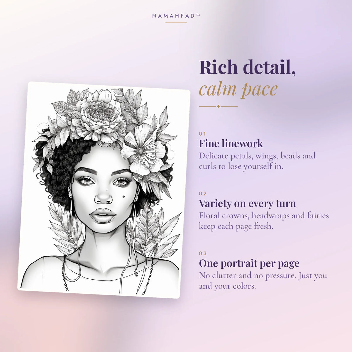 The Graceful Oasis: A Mindful Adult Coloring Book (200 Printable Pages)