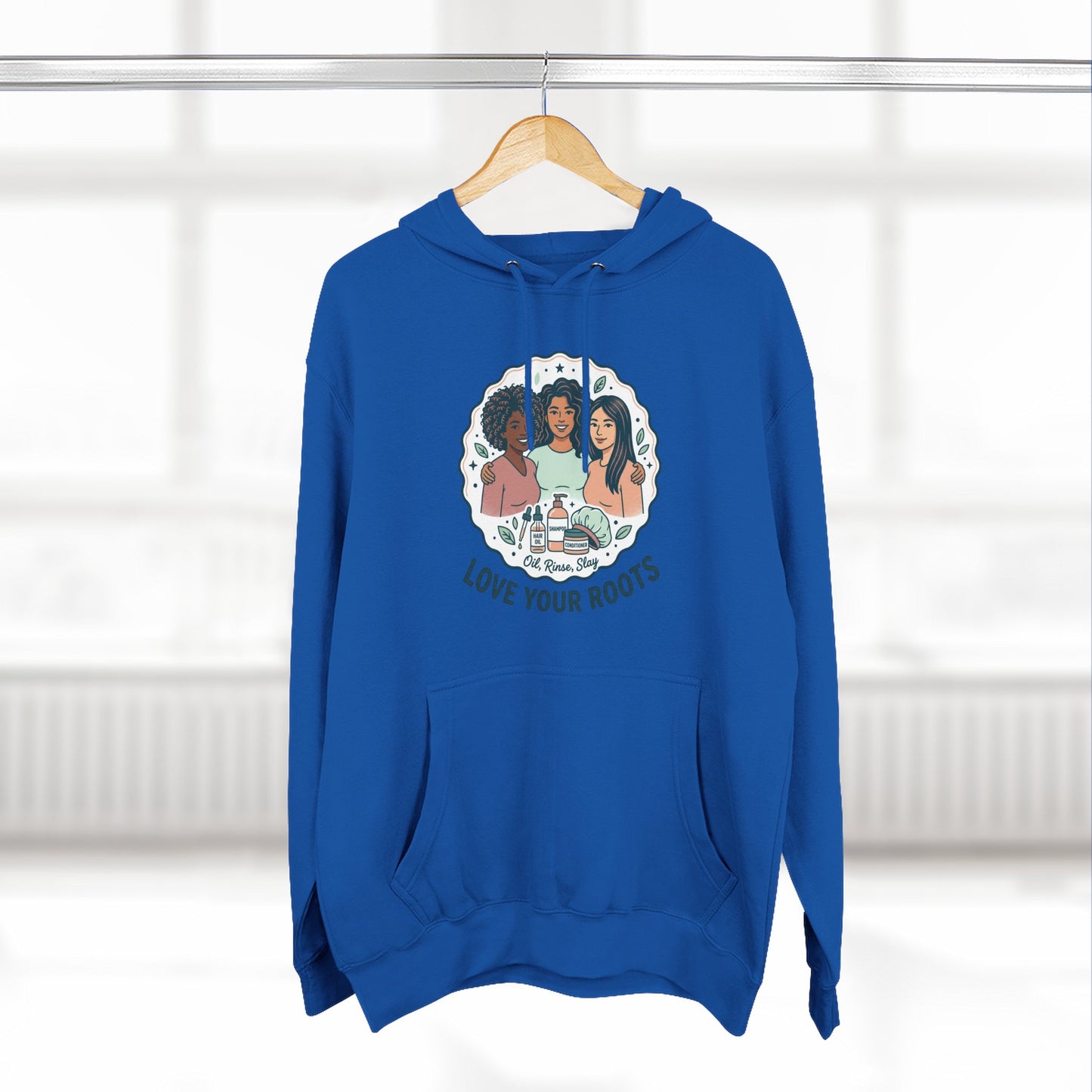 Love Your Roots Hoodie — Women's Multicultural Pride Graphic Pullover