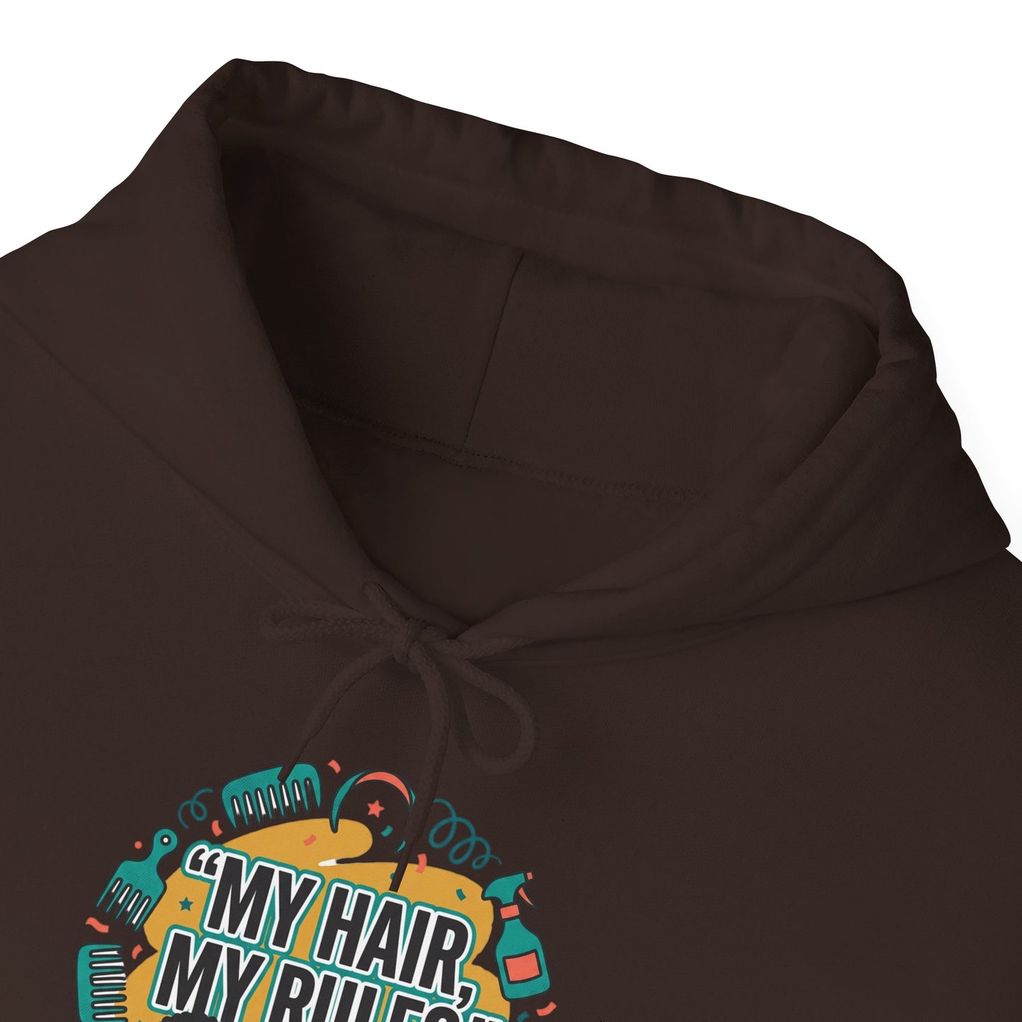 Hoodie — "My Hair, My Rules" Natural Hair Pride Graphic Hoodie