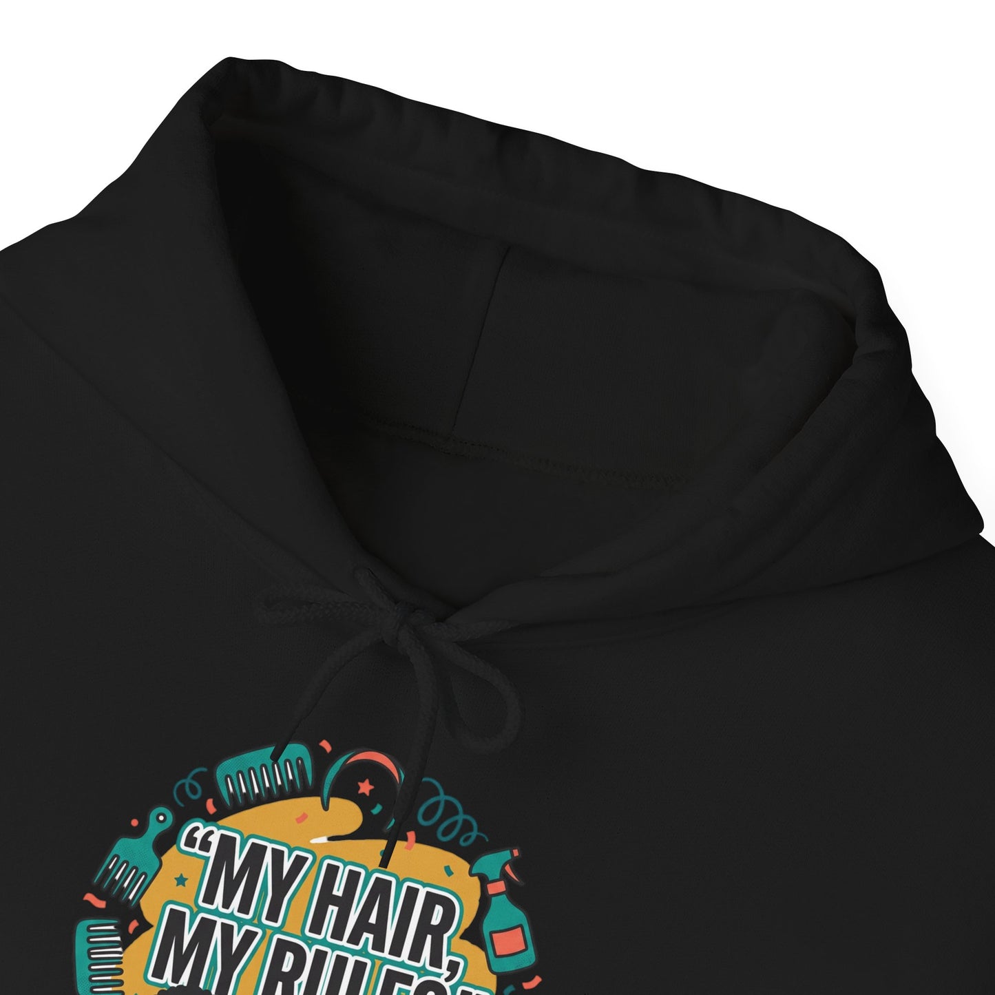 Hoodie — "My Hair, My Rules" Natural Hair Pride Graphic Hoodie