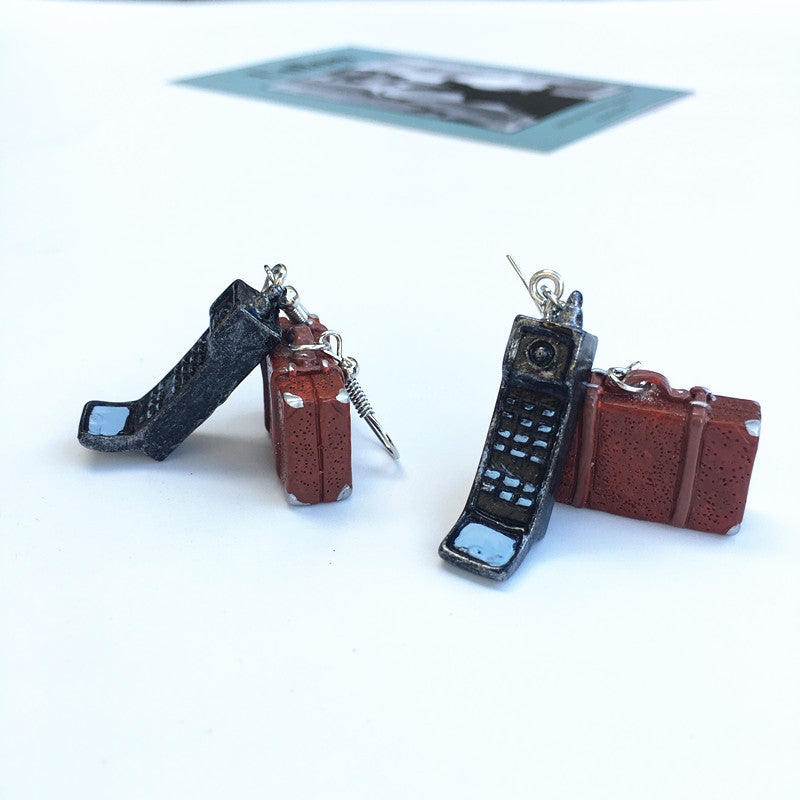 Women Earring Made Cute Girls Eardrop Funny Gift Sweet Handmade Cartoons Mini Fruit Drink Ham Sausage Toothpaste Shampoo