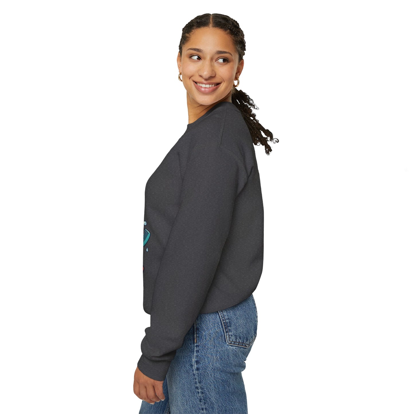 Wash Day Struggles Sweatshirt — Funny Natural Hair Care Crewneck