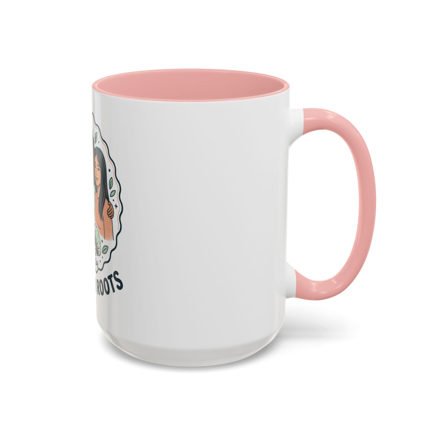 Love Your Roots Coffee Mug — Women’s Natural Hair Care Illustration (11/15oz)