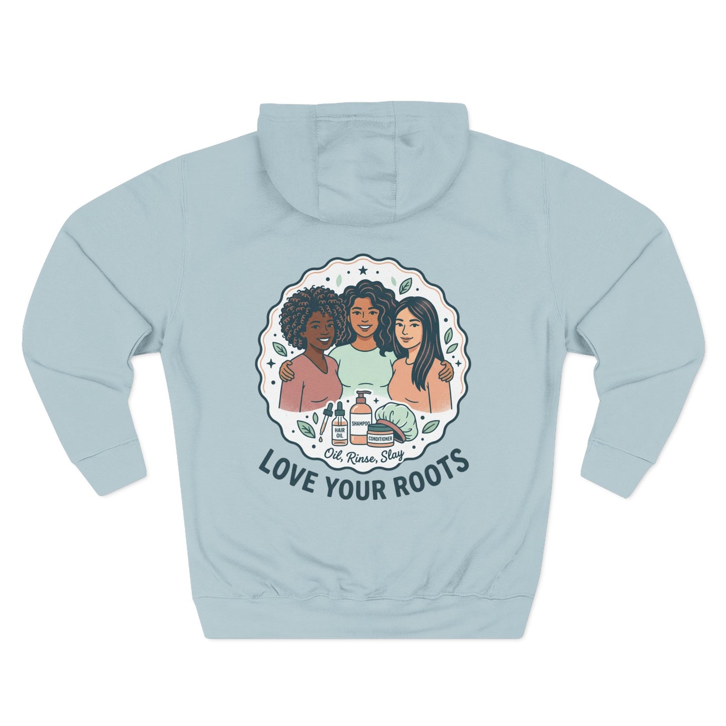 Love Your Roots Hoodie — Women's Multicultural Pride Graphic Pullover
