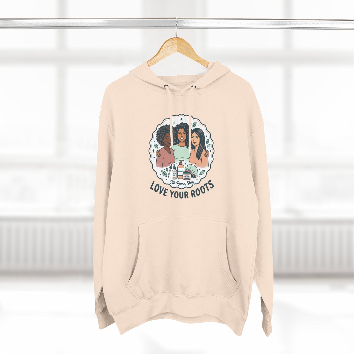 Love Your Roots Hoodie — Women's Multicultural Pride Graphic Pullover