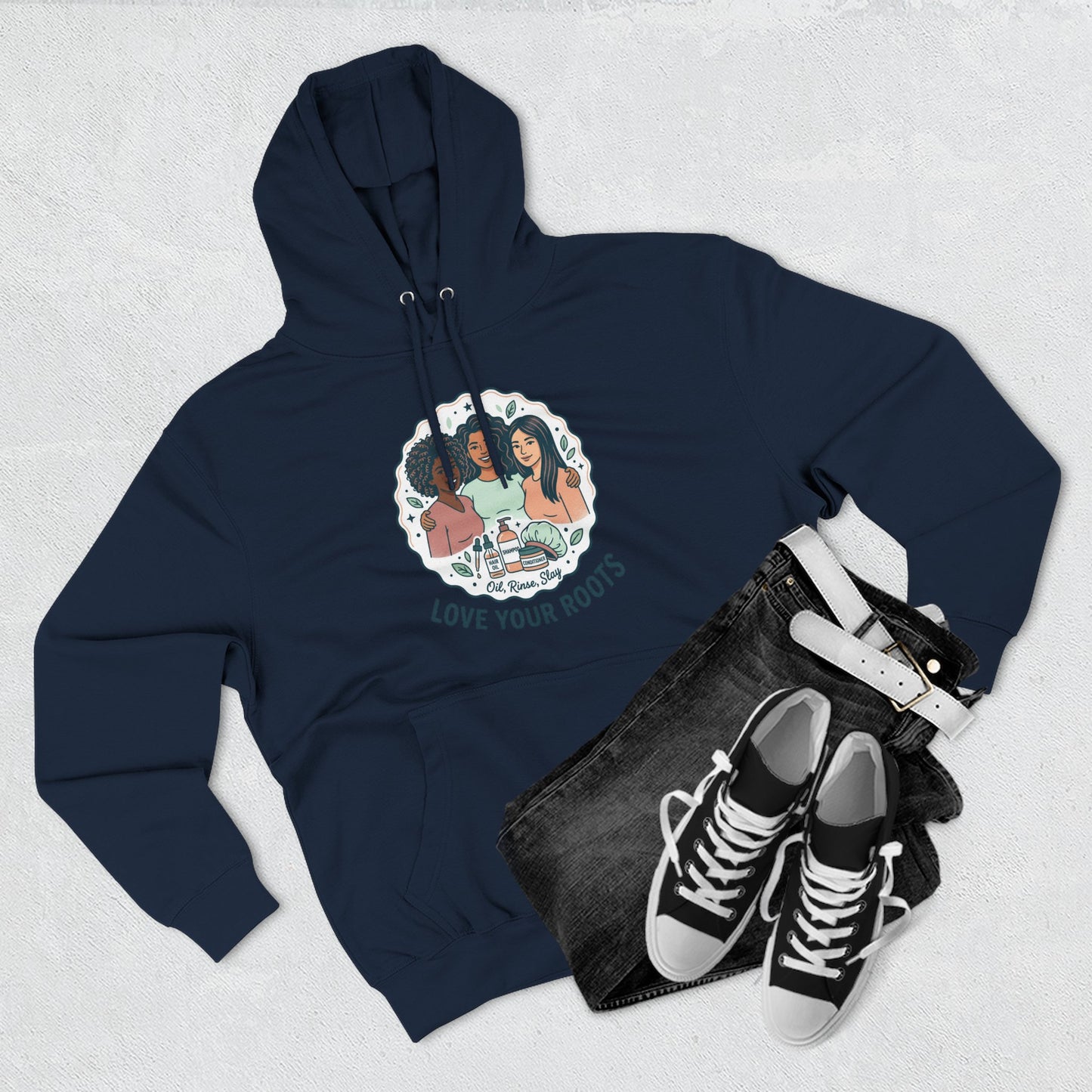 Love Your Roots Hoodie — Women's Multicultural Pride Graphic Pullover