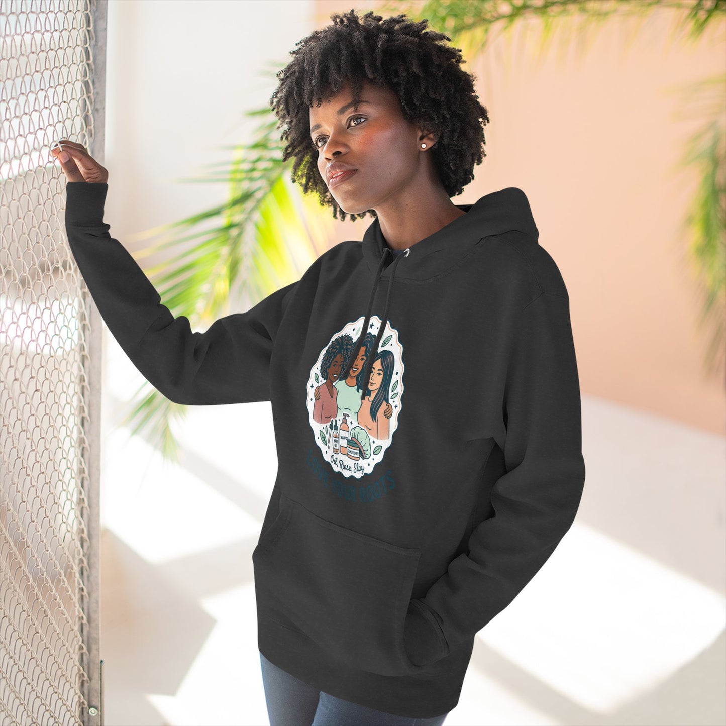 Love Your Roots Hoodie — Women's Multicultural Pride Graphic Pullover