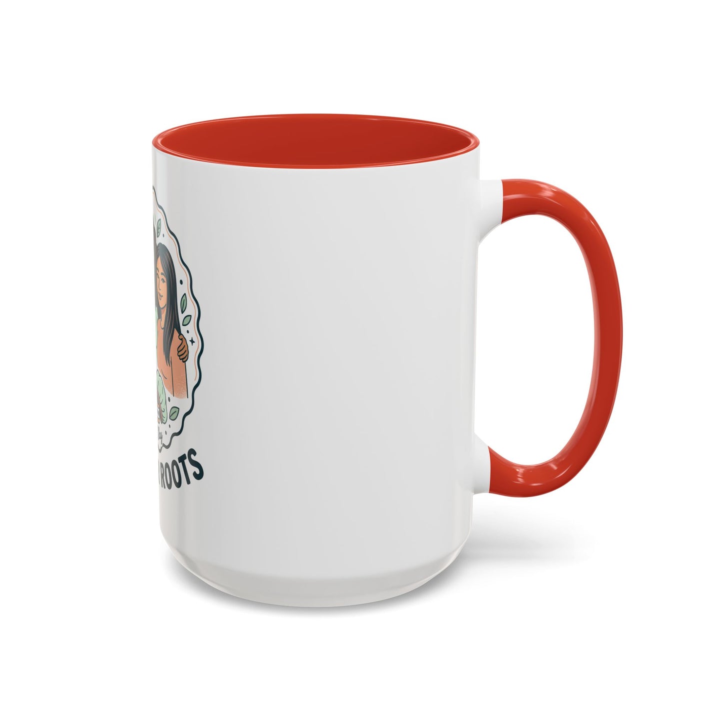 Love Your Roots Coffee Mug — Women’s Natural Hair Care Illustration (11/15oz)