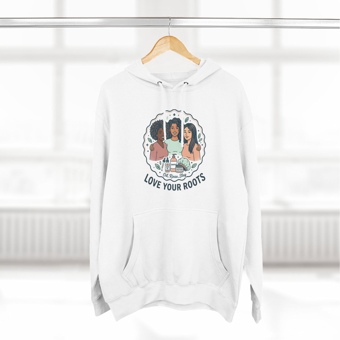 Love Your Roots Hoodie — Women's Multicultural Pride Graphic Pullover