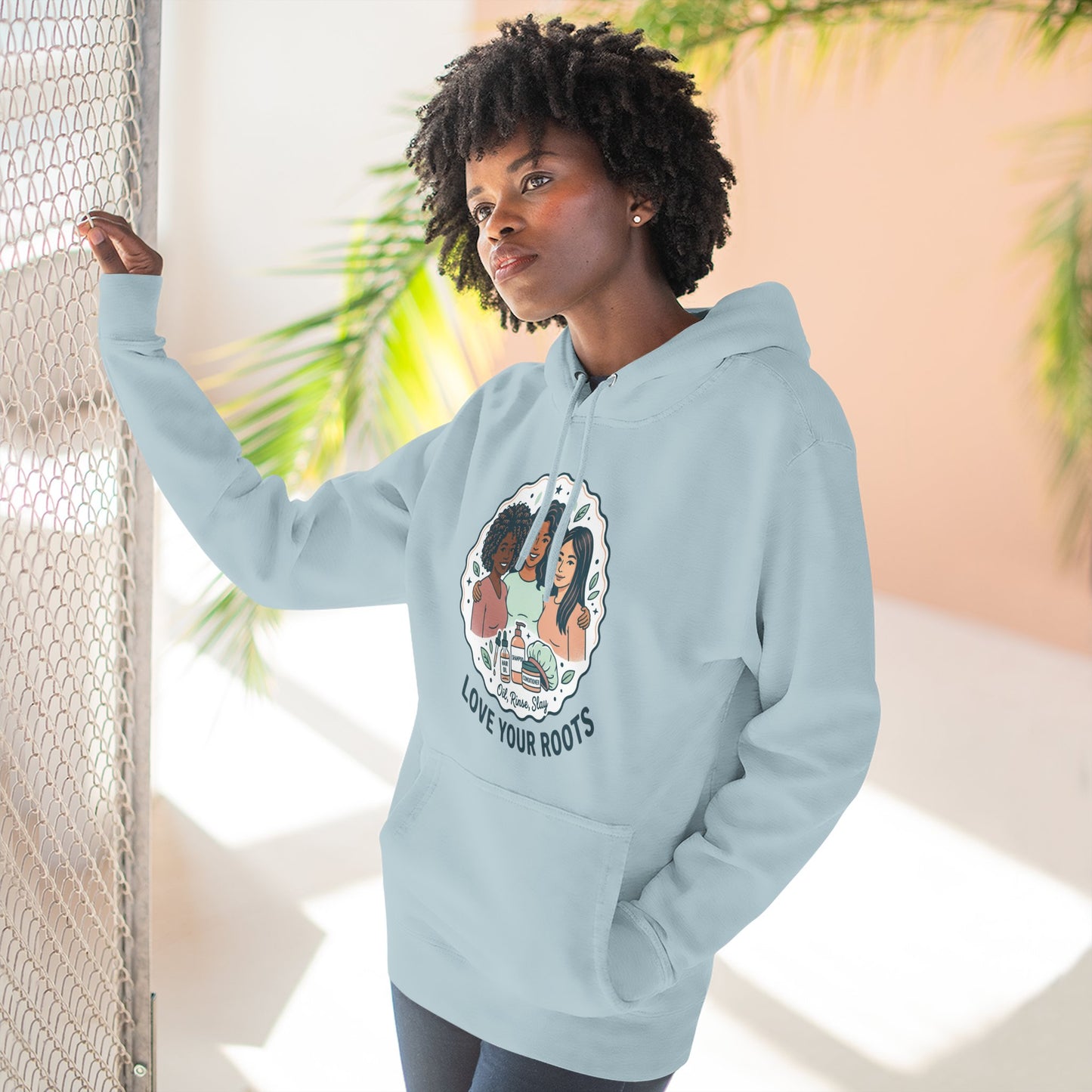 Love Your Roots Hoodie — Women's Multicultural Pride Graphic Pullover