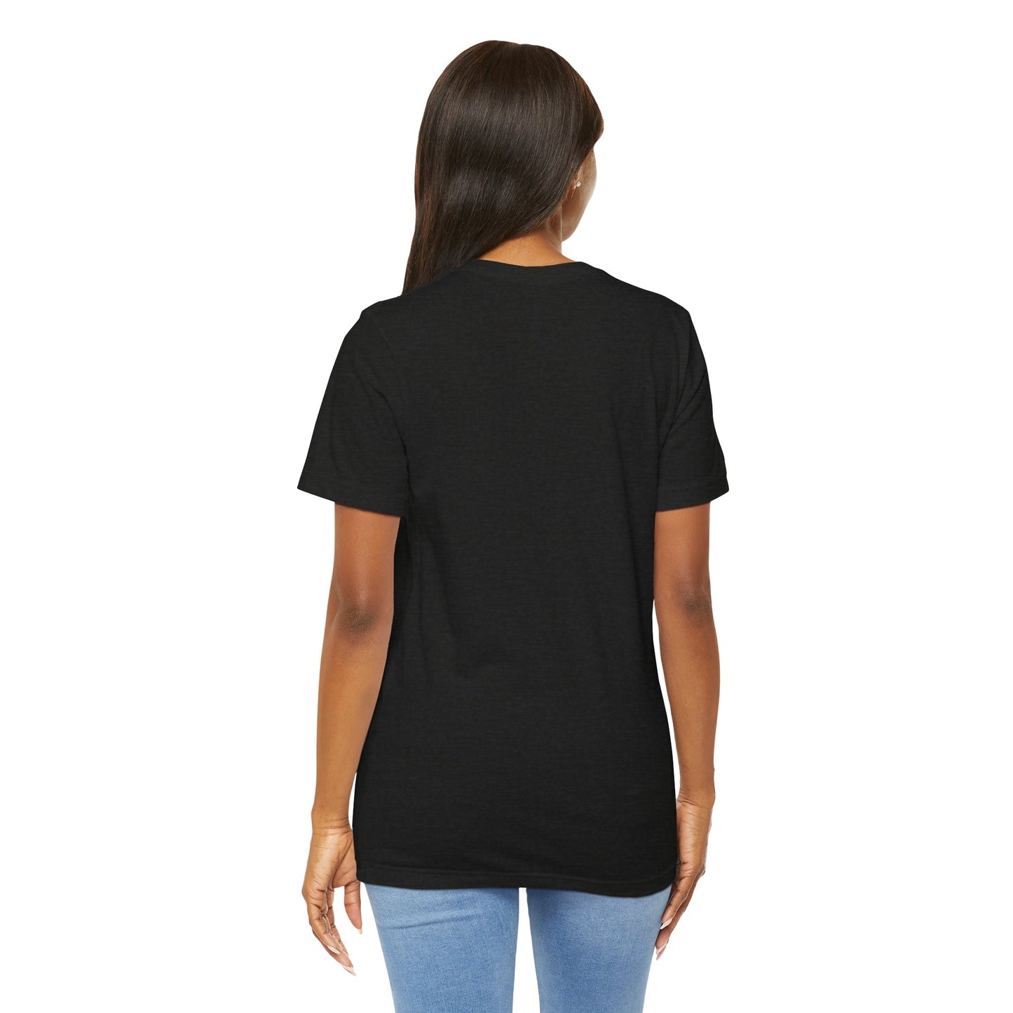 Floral Crown Fashion Tee — Glam Portrait Shirt with Purple Bloom Design